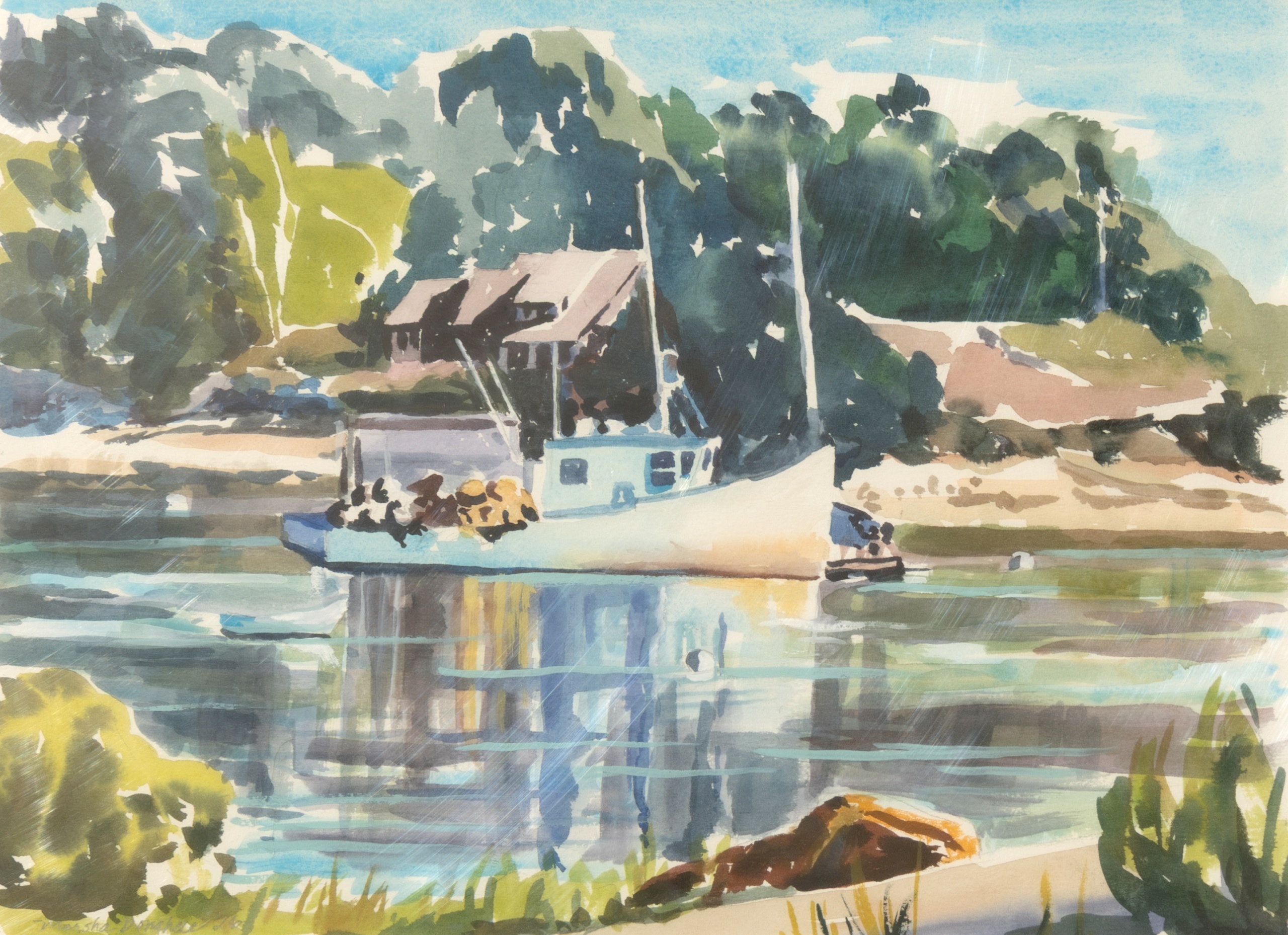 Lobster Mooring by Marsha Donahue